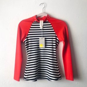 nwt boden striped long sleeve tee size 4